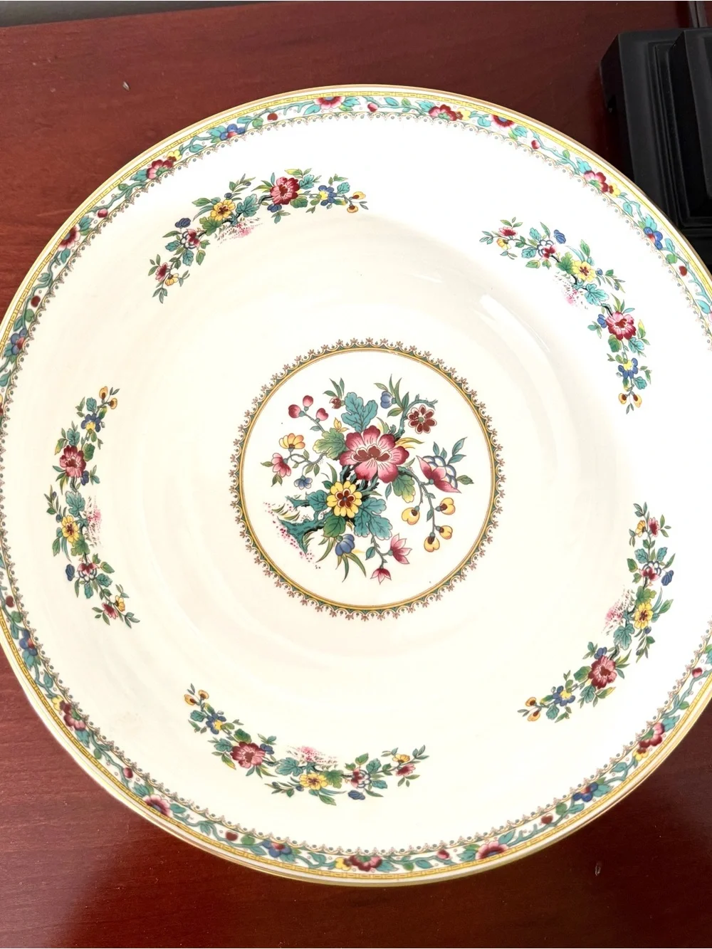 Coalport Ming Rose Bone China Bowl Made in England Vintage Floral Gold Trim